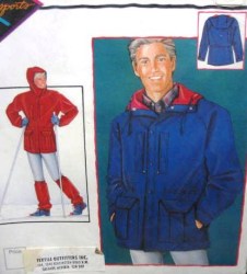 68 DAISY KINGDOM  9 POCKET UNISEX HOODED MOUNTAIN PARKA PATTERN XXS-XL uncut